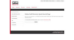 Desktop Screenshot of directory.salford.ac.uk