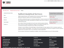 Tablet Screenshot of analytical-services.salford.ac.uk